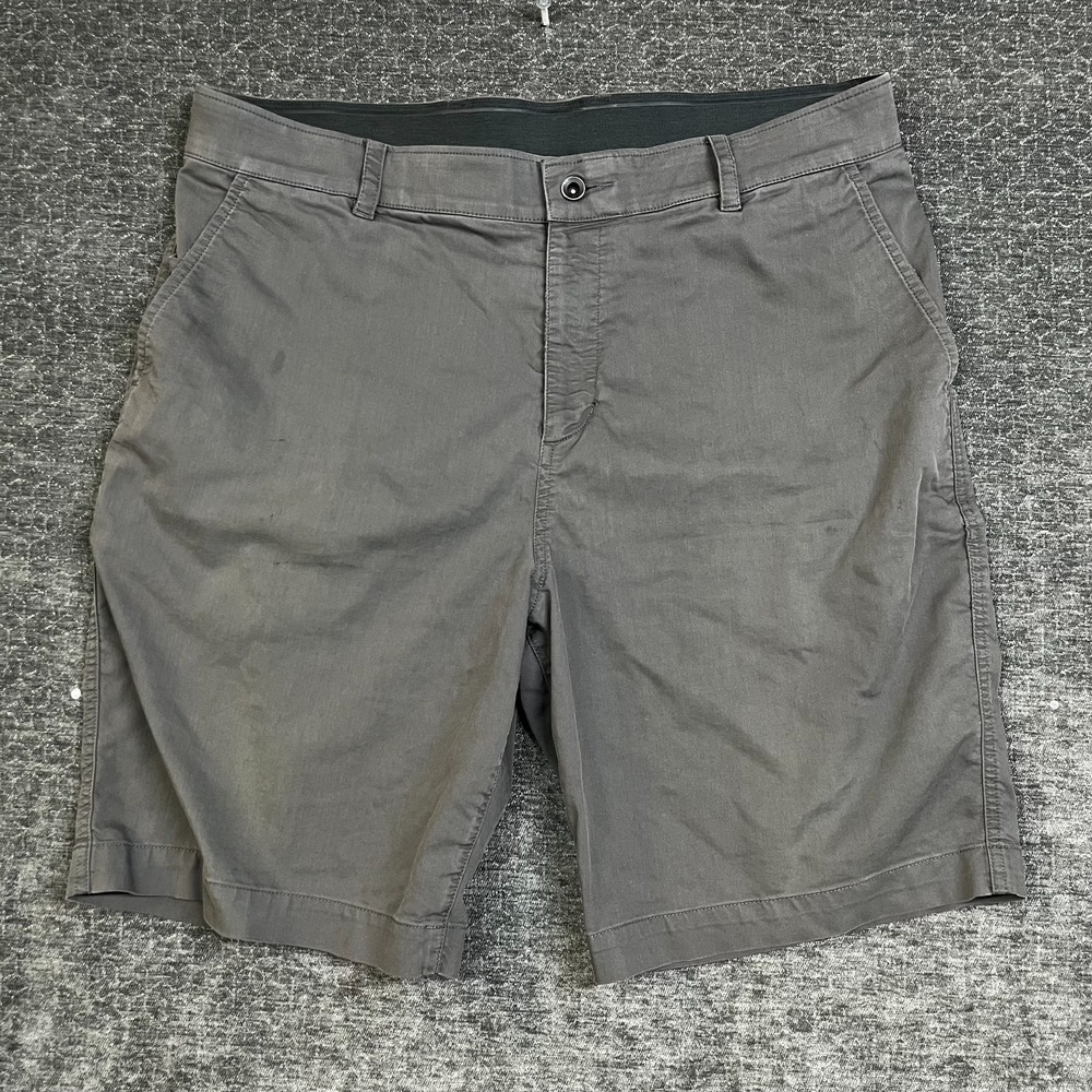 Nike Dri-Fit Chino Shorts Men's Dark Gray Stretch Pockets Golf Classic - 36